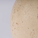 Philippe Barbier lamp travertine brass Hollywood Regency