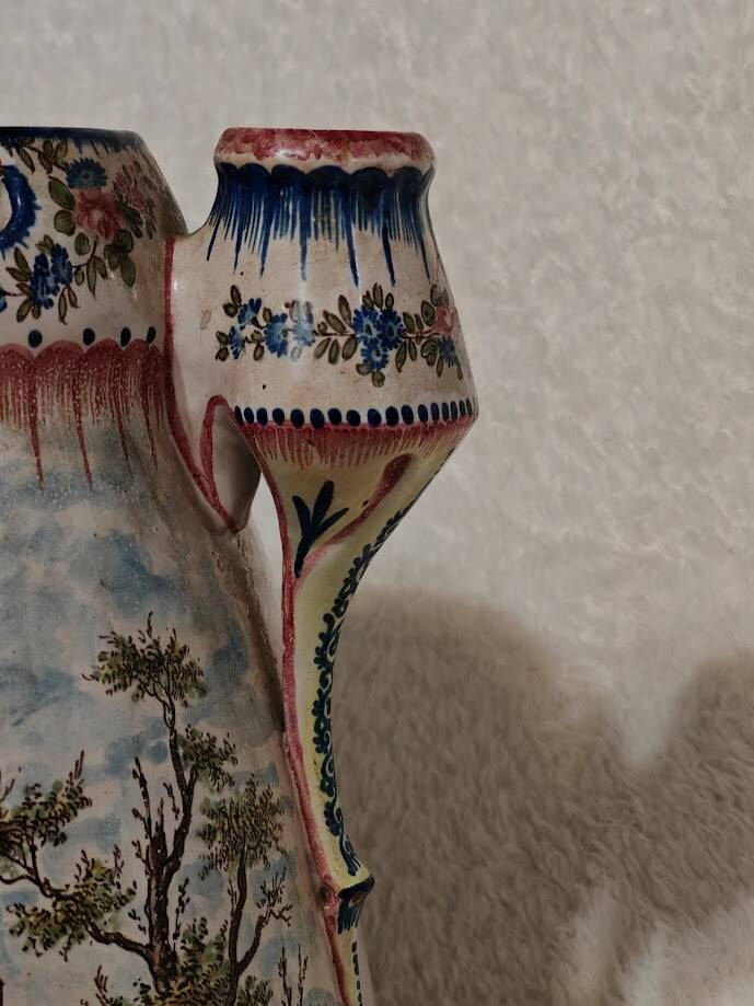 Important Meissen Charolles vase, 18th-19th century, glazed porcelain, 40cm