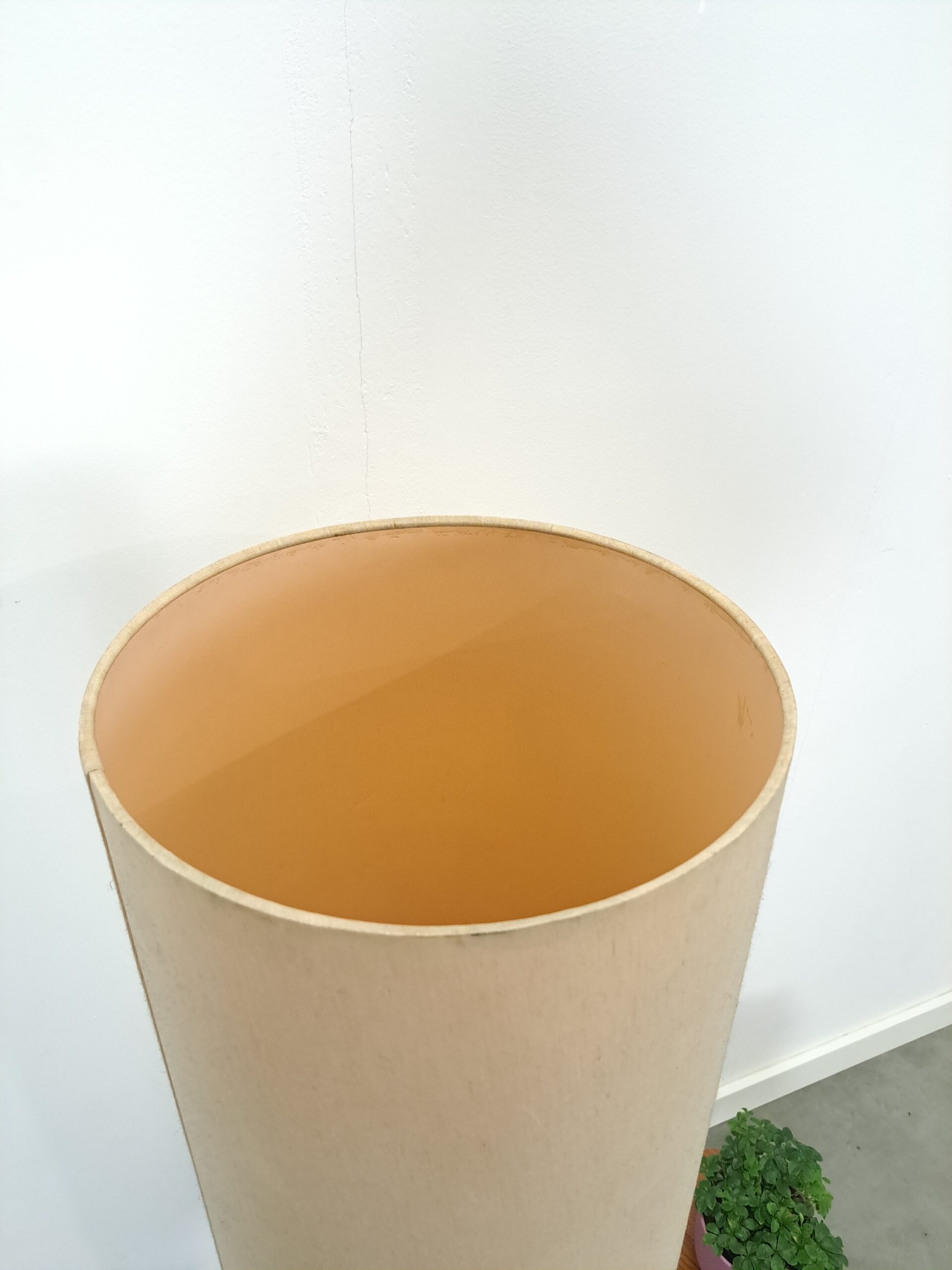 Lampe en céramique marron de Besigheimer Leuchten avec base éclairée