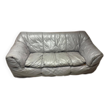 3-seater sofa line roset sloop range grey leather