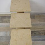 Nesting tables in Burgundy stone
