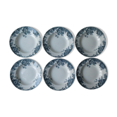 Set de 6 assiettes creuses Marie Louise, Moulin des Loups & Hamage