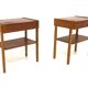 Set de 2 tables de chevets scandinave en teck, Suède, 1960
