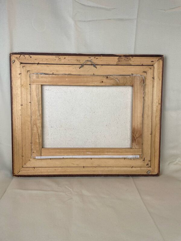 Tableau encadré huile sur toile signée Burnett