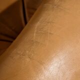 Hungarian leather sofa set by Ipoly Furniture Factory, set of 2.