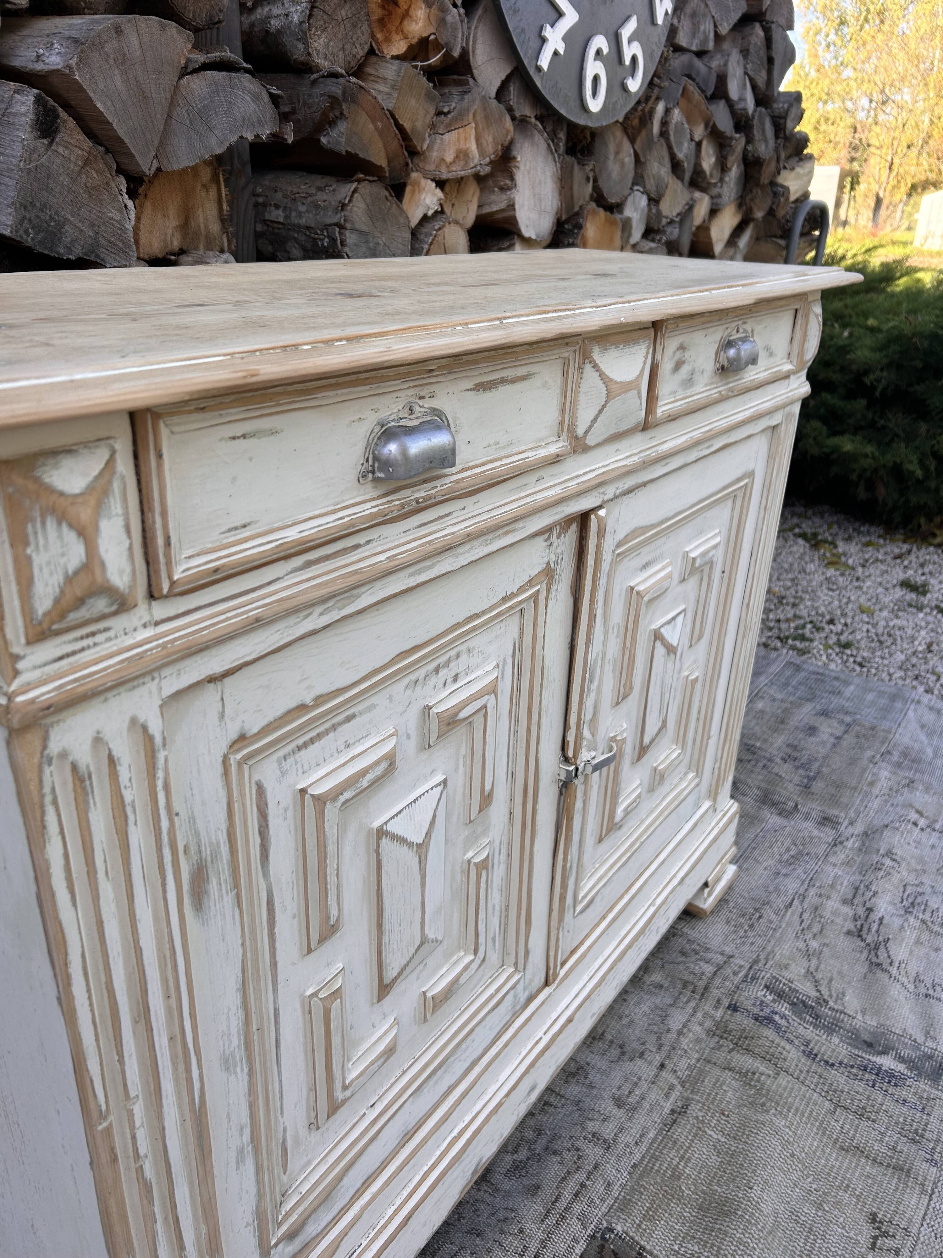 Parisian sideboard / Renovated old wooden storage unit