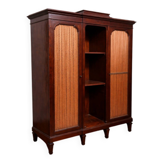 Mahogany library in Louis XVI style – Parisian work, late 19th century