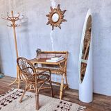 small desk, or serving trolley in bamboo, circa 1950/1960