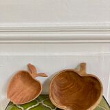 Wooden cups apples