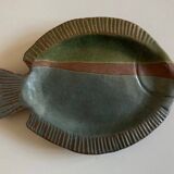 Empty fish pocket 1970s in glazed earthenware
