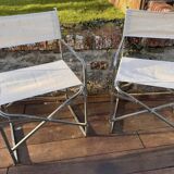 Pair of folding camping chairs