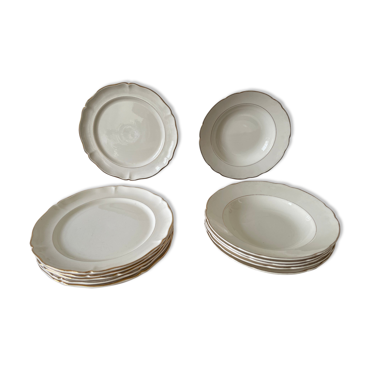 12 plates Villeroy & Boch 1950