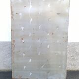 Shelf with metal lockers