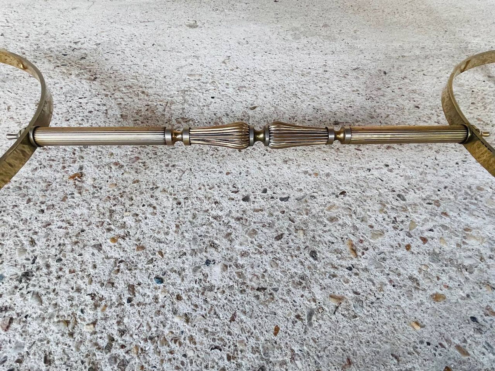 Vintage marble and brass coffee table circa 60's