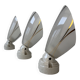 Lot of 3 old slanted wall lights from the 1950s