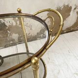 Cart serves brass bar