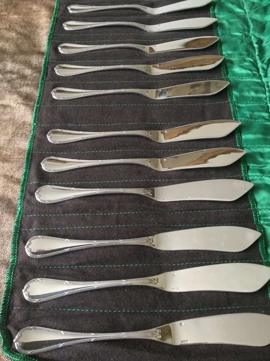 Christofle fish service model Cross ribbons