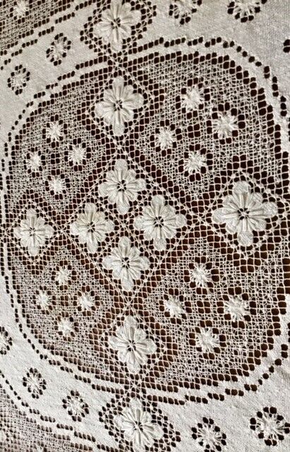 60/70 Italy fashion table made hand woven embroidered