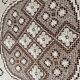 60/70 Italy fashion table made hand woven embroidered