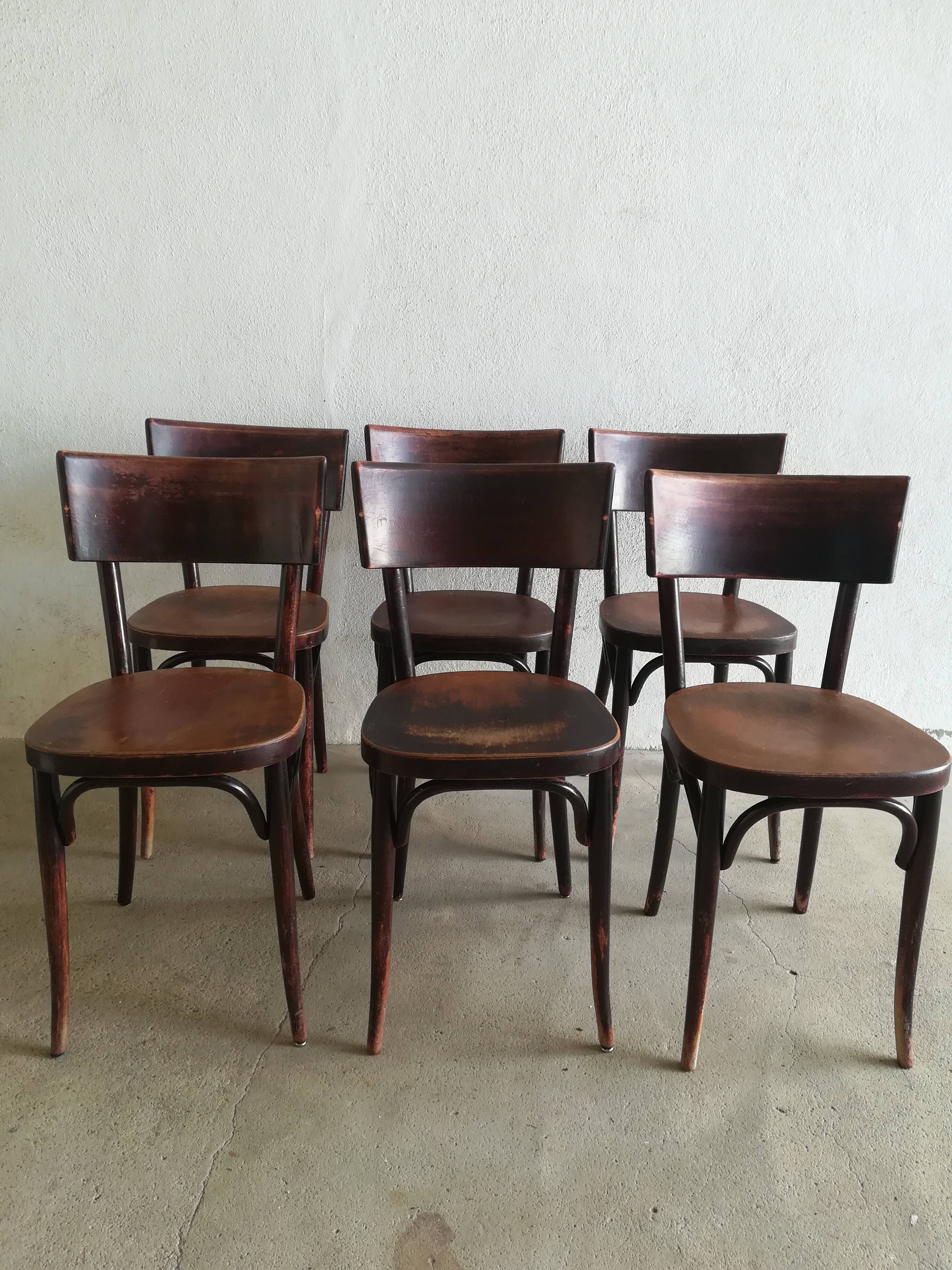 6 Baumann bistro chairs