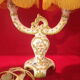 Pair of electrified Martres-Tolosane candle holders