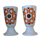 Set of 2 mazagrans in snake porcelain