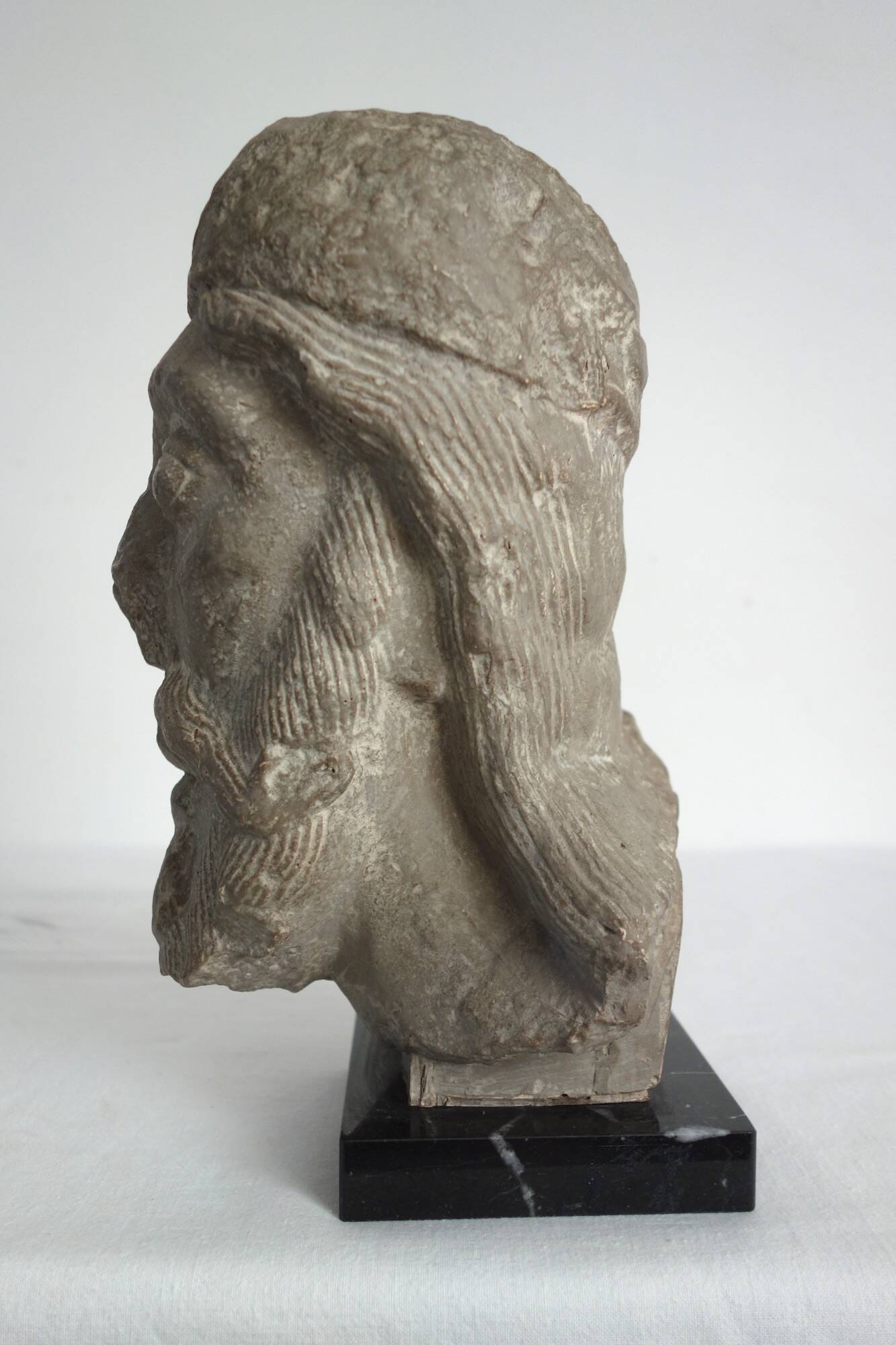 Tête Assyrienne Musée du Louvre Vers 1950
