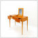 Dressing table with mirror, drop leaf and drawers - 20th century