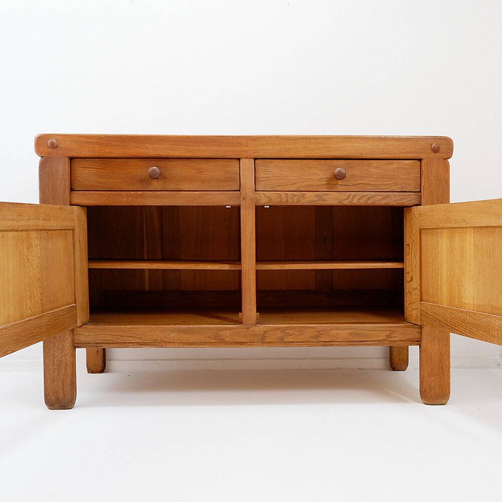 Buffet de style campagnard 2 portes et 2 tiroirs, années 1960
