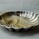 Vide pouch shell, brass, silver plated, Spain, 1970
