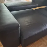 B&B Italia - Andy '13 - Paolo Piva - Sofa design in black natural leather