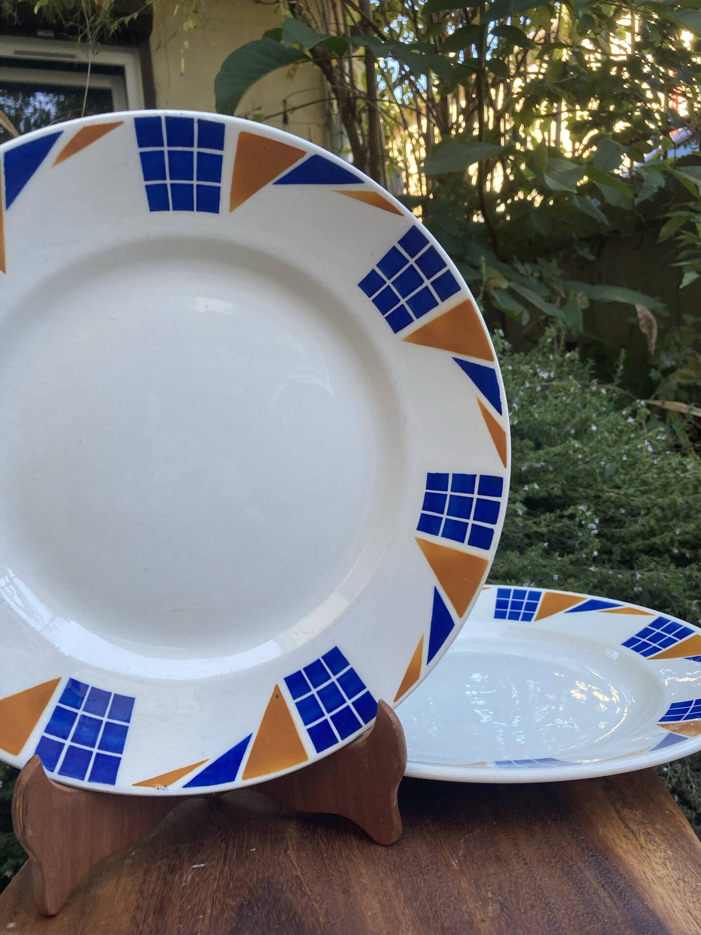 Assiettes de service Badonviller Congo