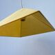 Yellow fabric pendant light 1990