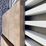 Stripped farmhouse table extensions to 255 cm