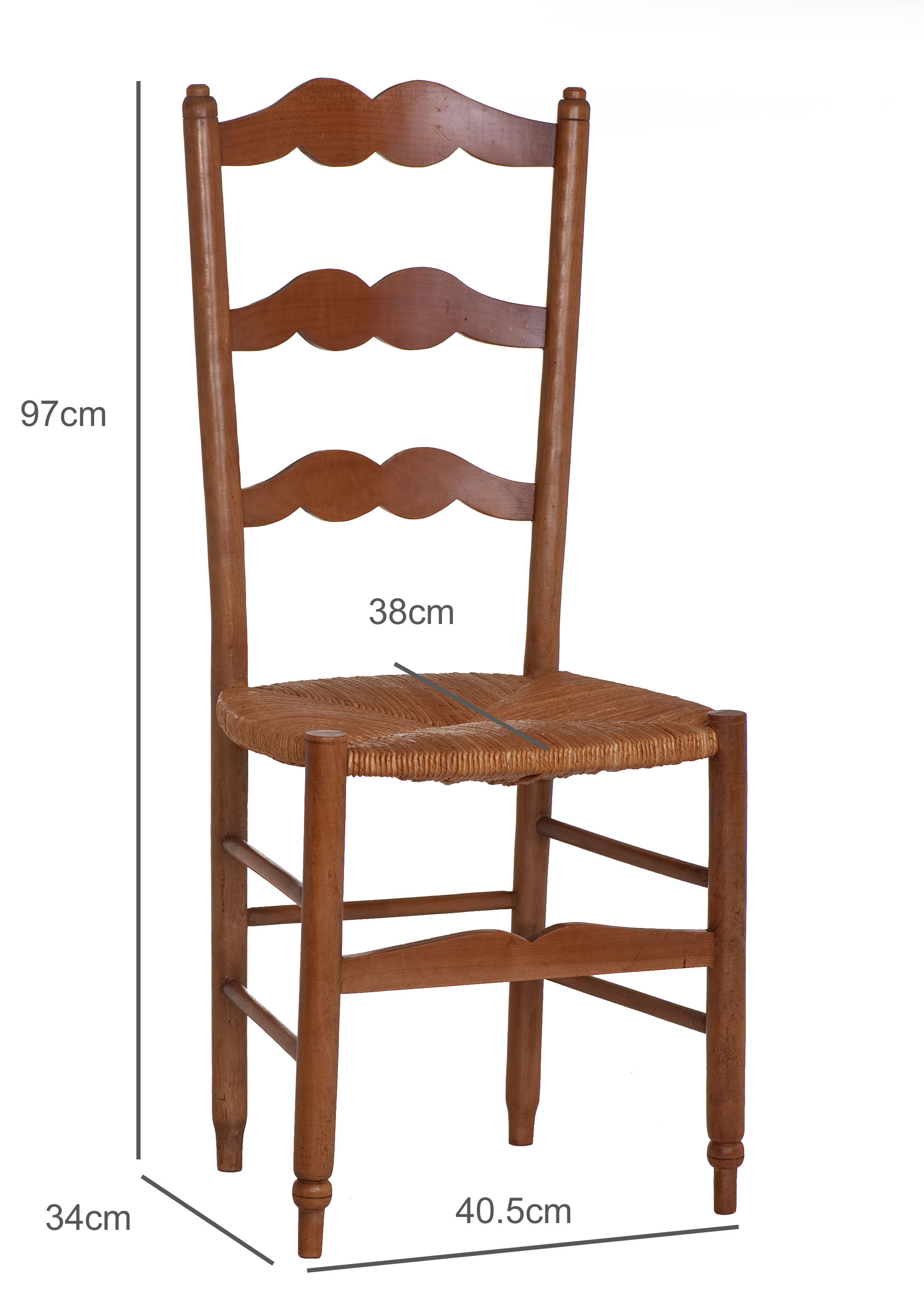 4 Rustic style mulched chairs handcrafted countryside circa 1970