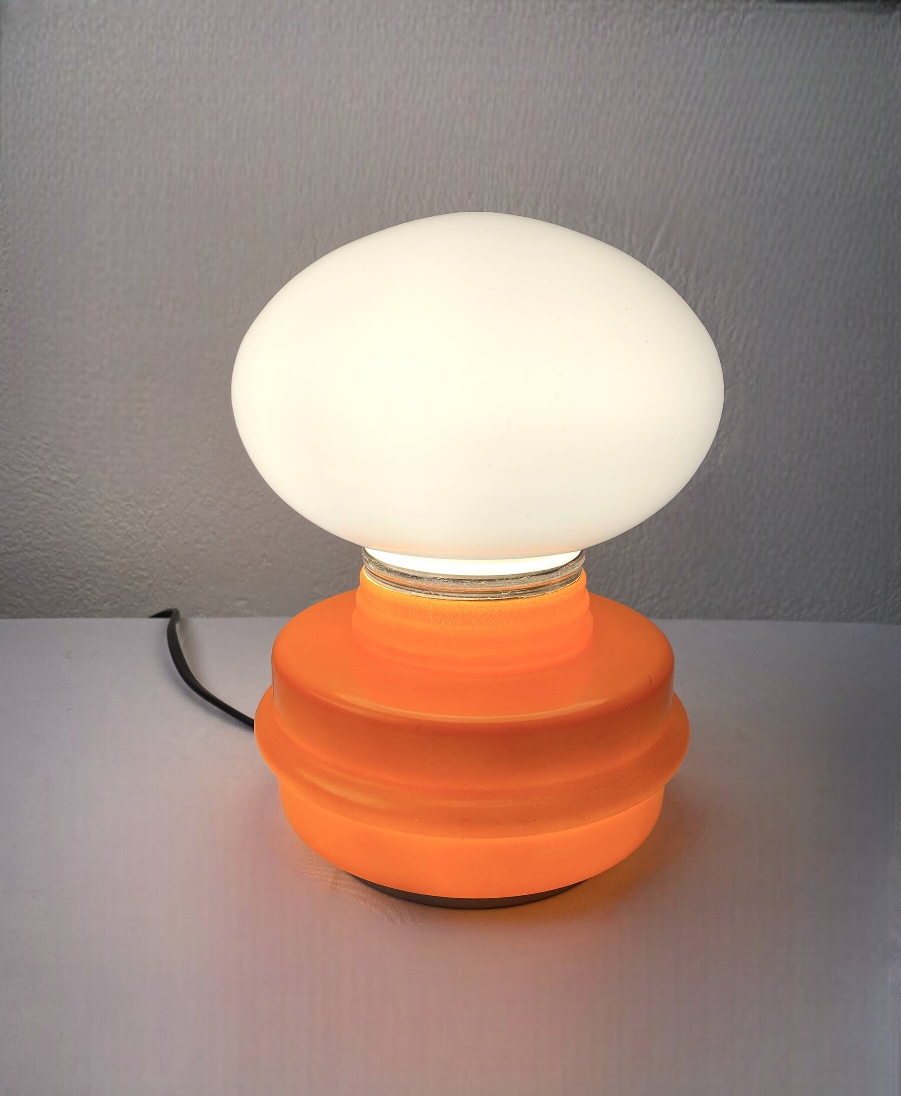 Table lamp, opaline, vintage 70s