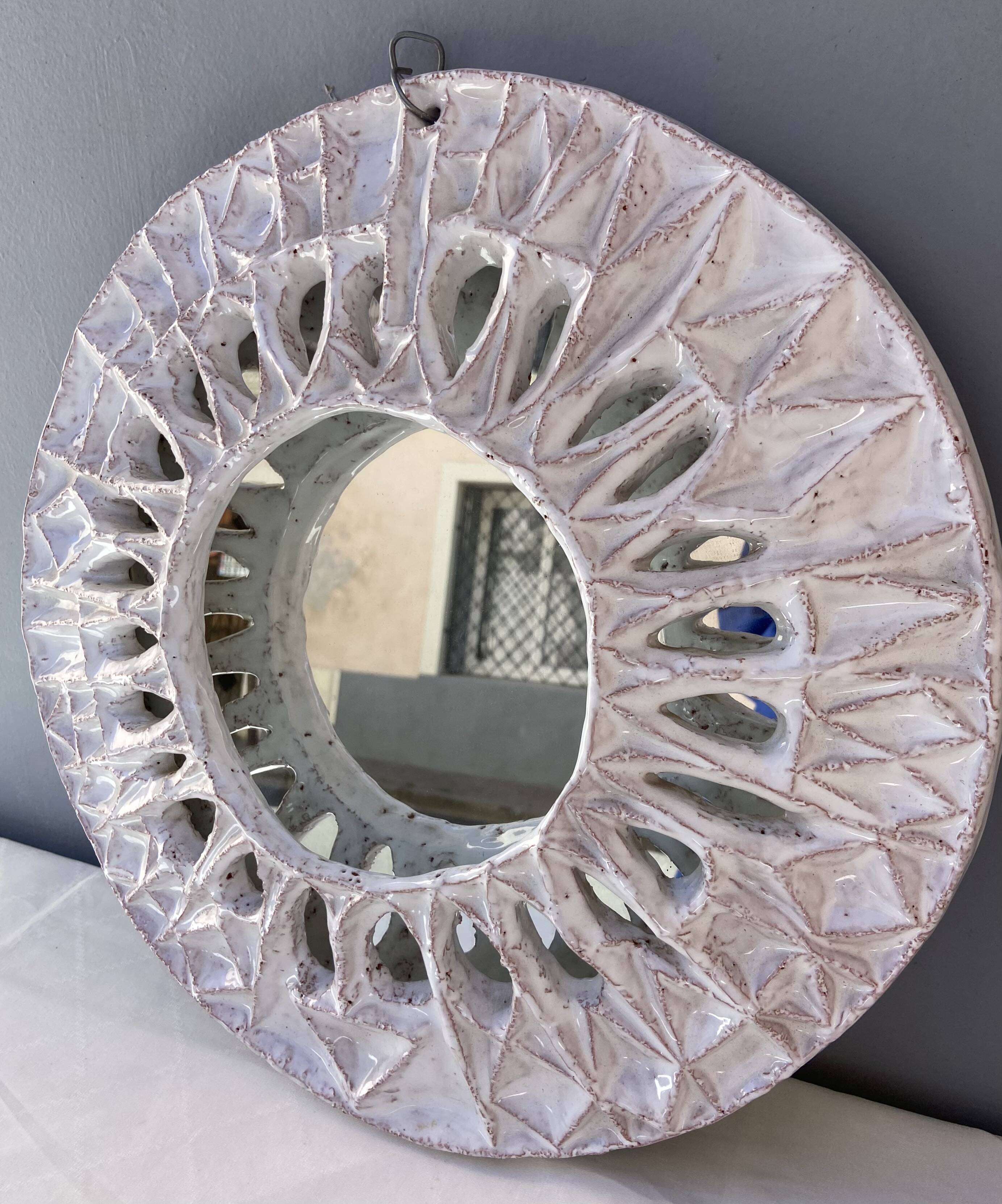 Ceramic mirror by Roland Zobel