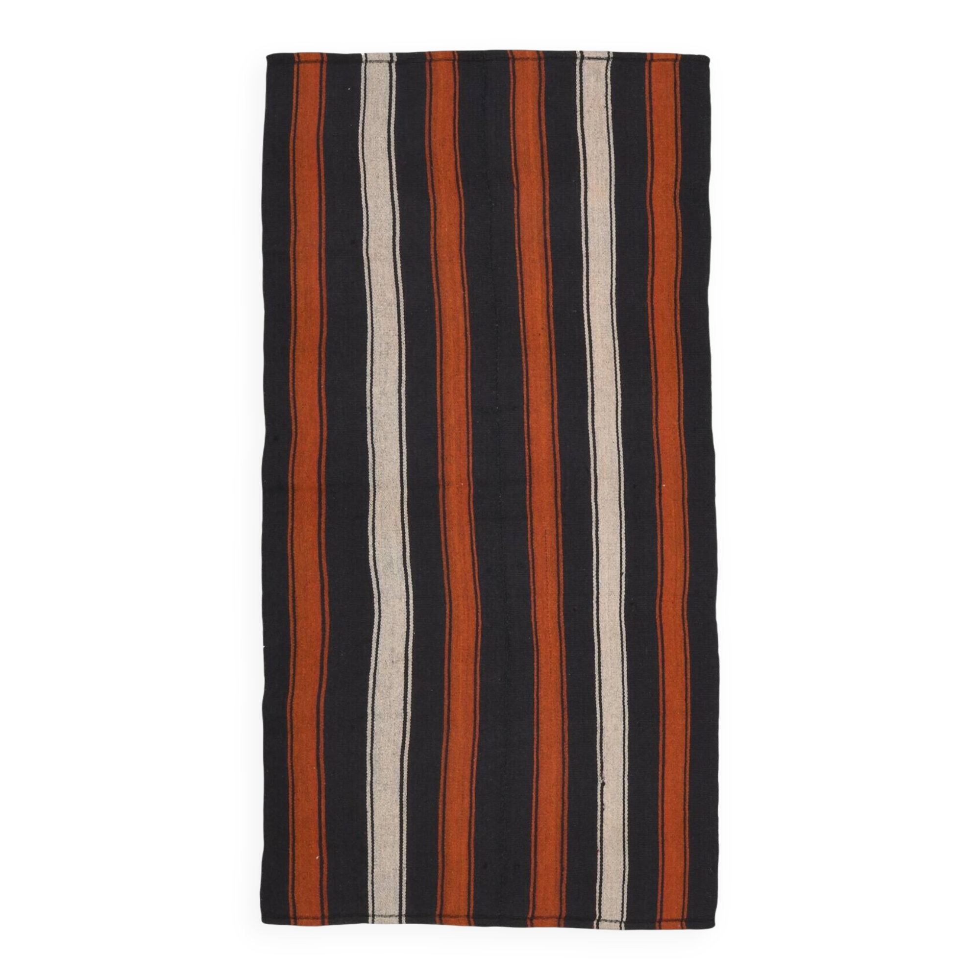 Flat striped rug 91 x 213 cm