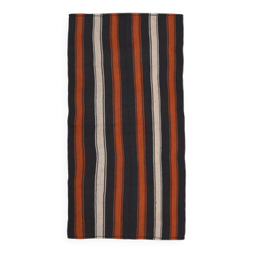 Flat striped rug 91 x 213 cm
