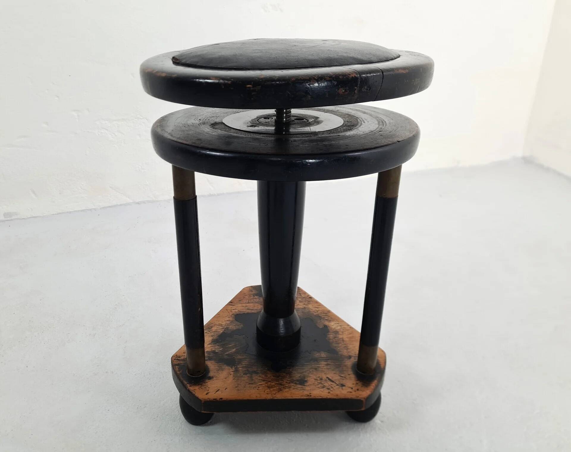 Art Deco piano stool, 1920s (unrestored)