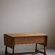 Danish folding table from the mid-century with a drawer in oak, Henning Kjærnulf, 1960s.