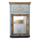 Empire trumeau mirror in wood and stucco