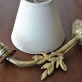 Golden foliage wall lamp