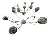 Ceiling light with glass paste globe