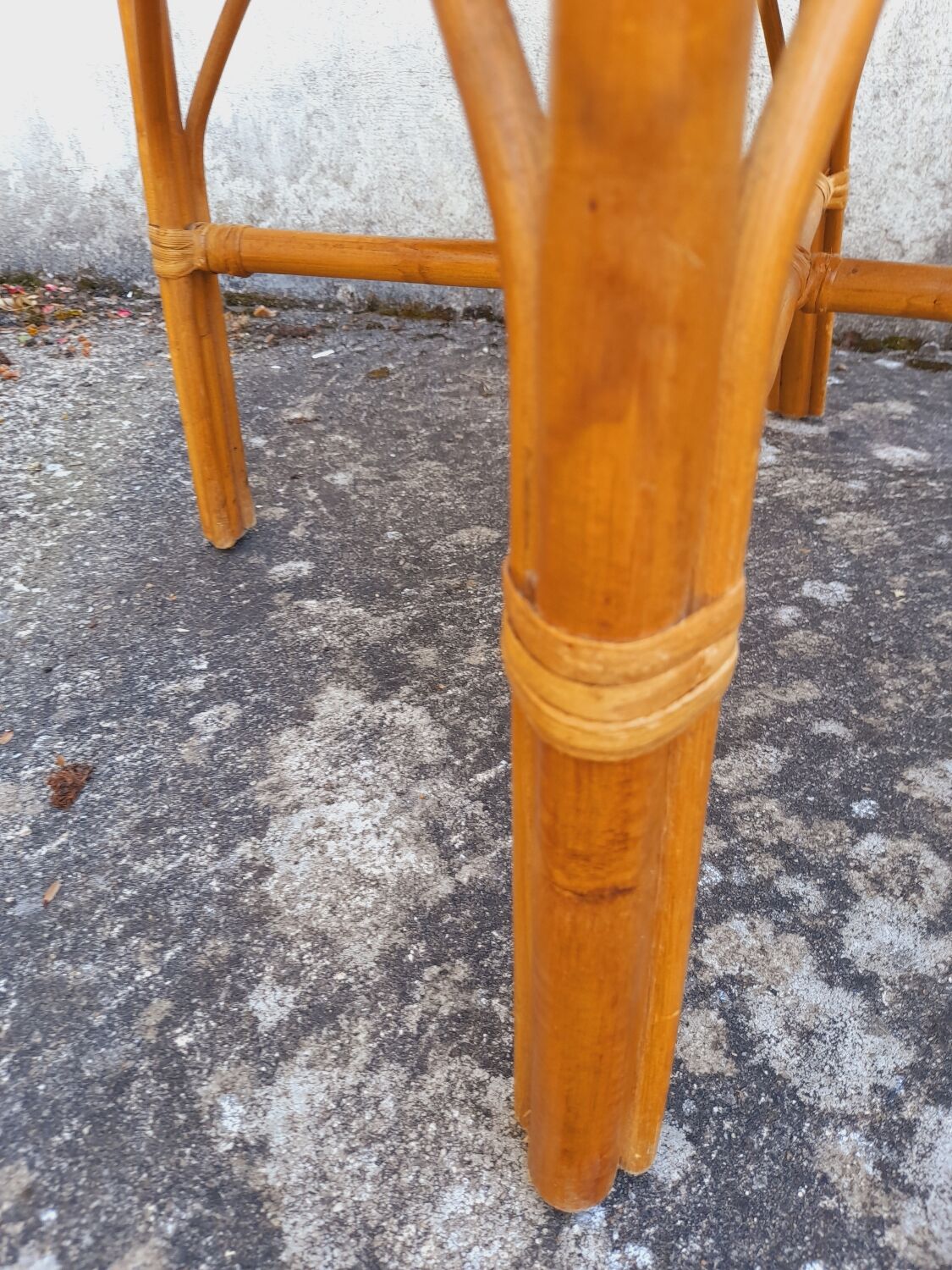 2 vintage cane rattan armchairs