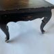Table basse Chine 1960 grave fond noir