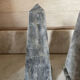 pair of obelisk bookends in marble Art Deco style