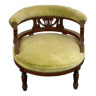 Fauteuil empire velours vert ancien