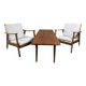 A pair of scandinavian lounge chairs from the 1960s