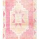 3x11 Light Pink Orientel Vintage Runner Rug, 96x333Cm